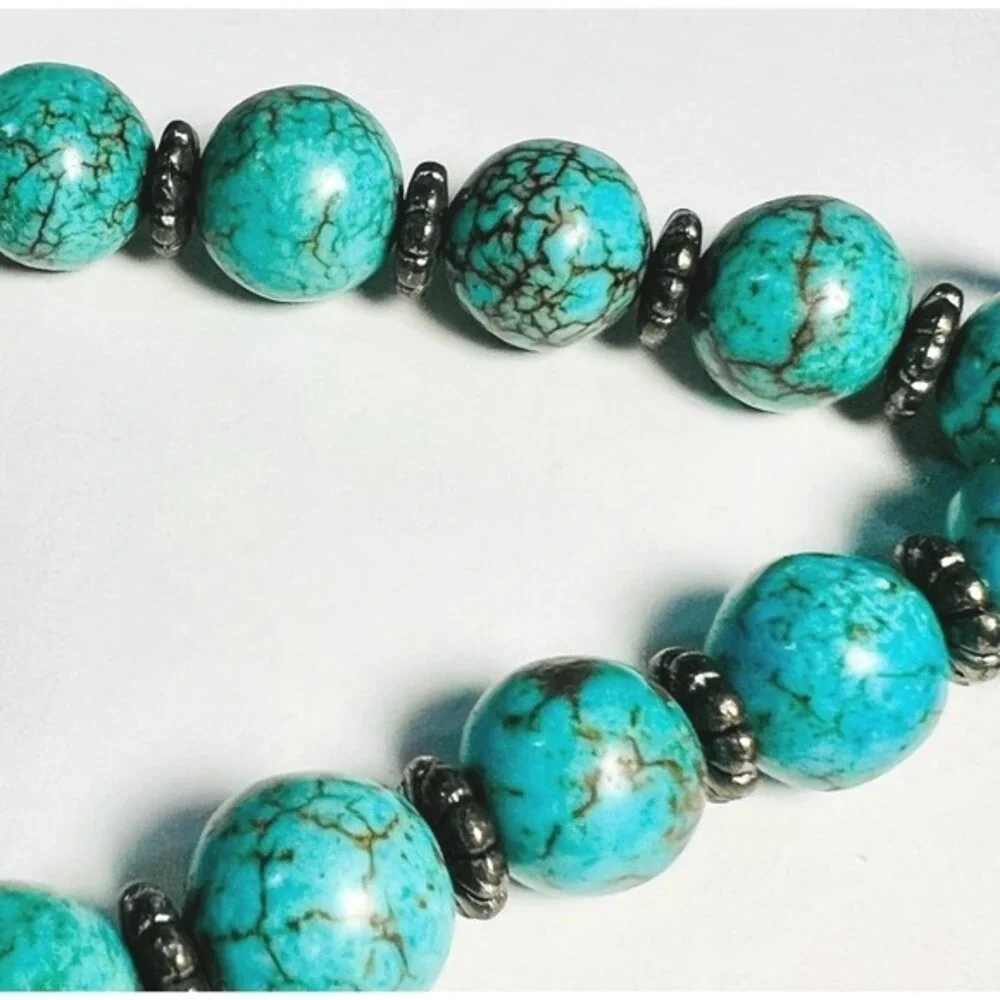 Blue‎ Bead Necklace 22